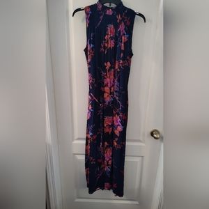 A New Day Navy floral maxi dress